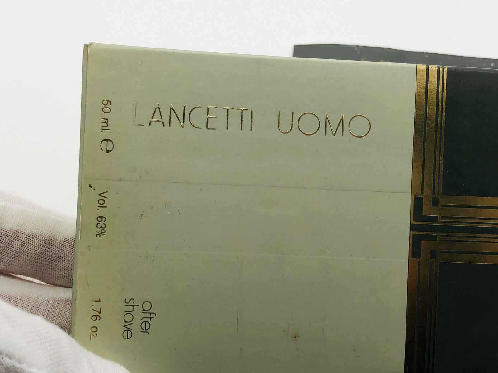 Flacone di aftershave Lancetti Uomo Vintage da 50 ml con design elegante