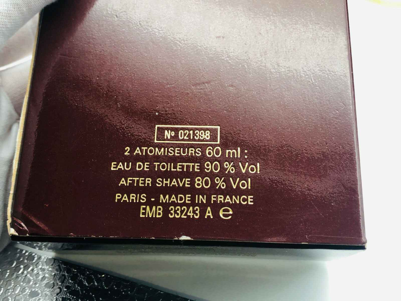 Scatola di profumo Monsieur Lanvin Vintage da 60 ml con due atomizzatori e dopo barba 80%