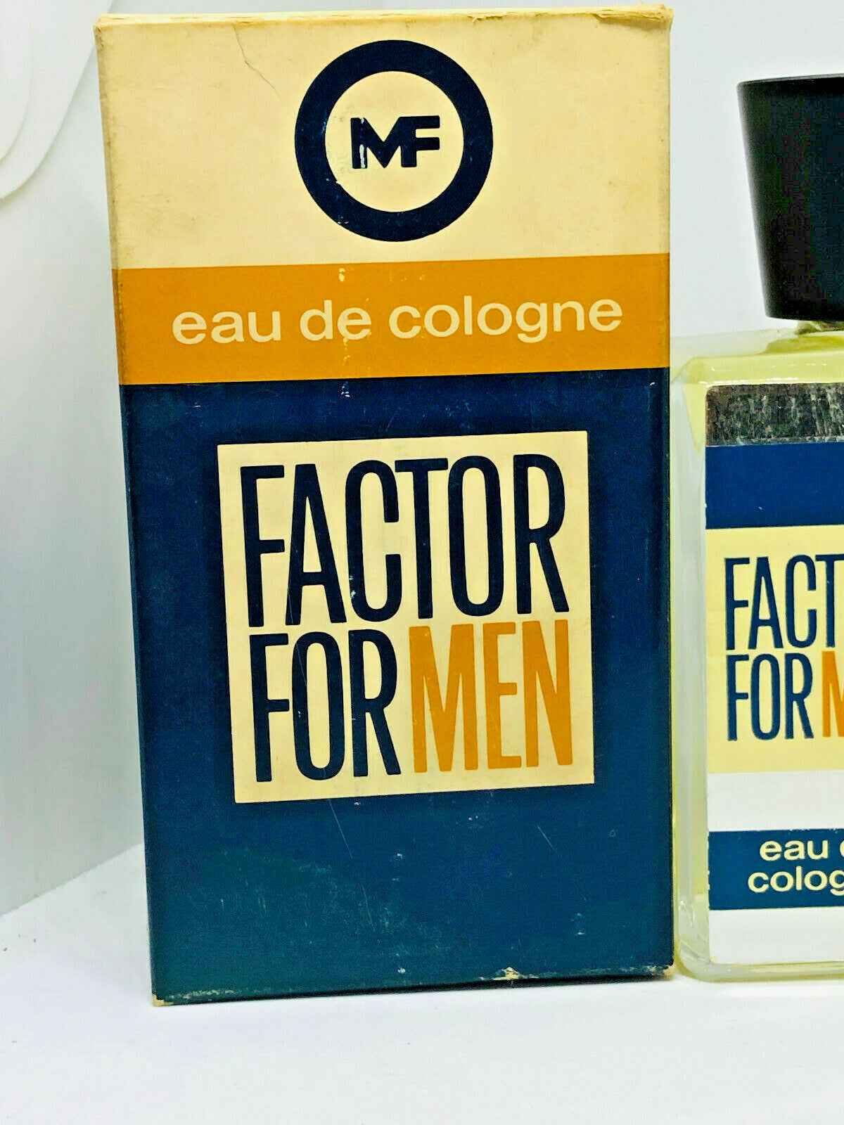 Profumo Max Factor per uomini in confezione con logo, eau de cologne di alta qualità