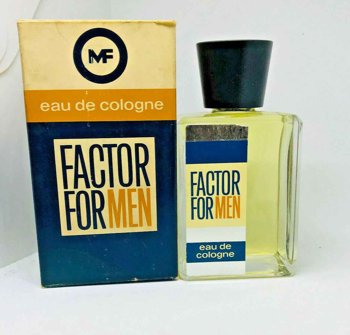 Profumo Max Factor Eau de Cologne per uomini con flacone elegante e confezione originale