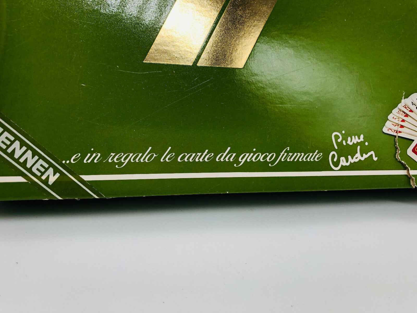 Confezione regalo del Profumo Green Tonic Mennen con carte da gioco firmate incluse