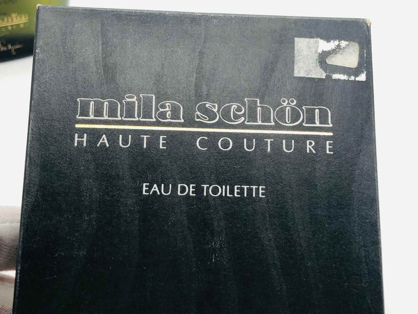 Scatola del profumo Mila Schon Haute Couture Vintage Eau de Toilette elegante e raffinata