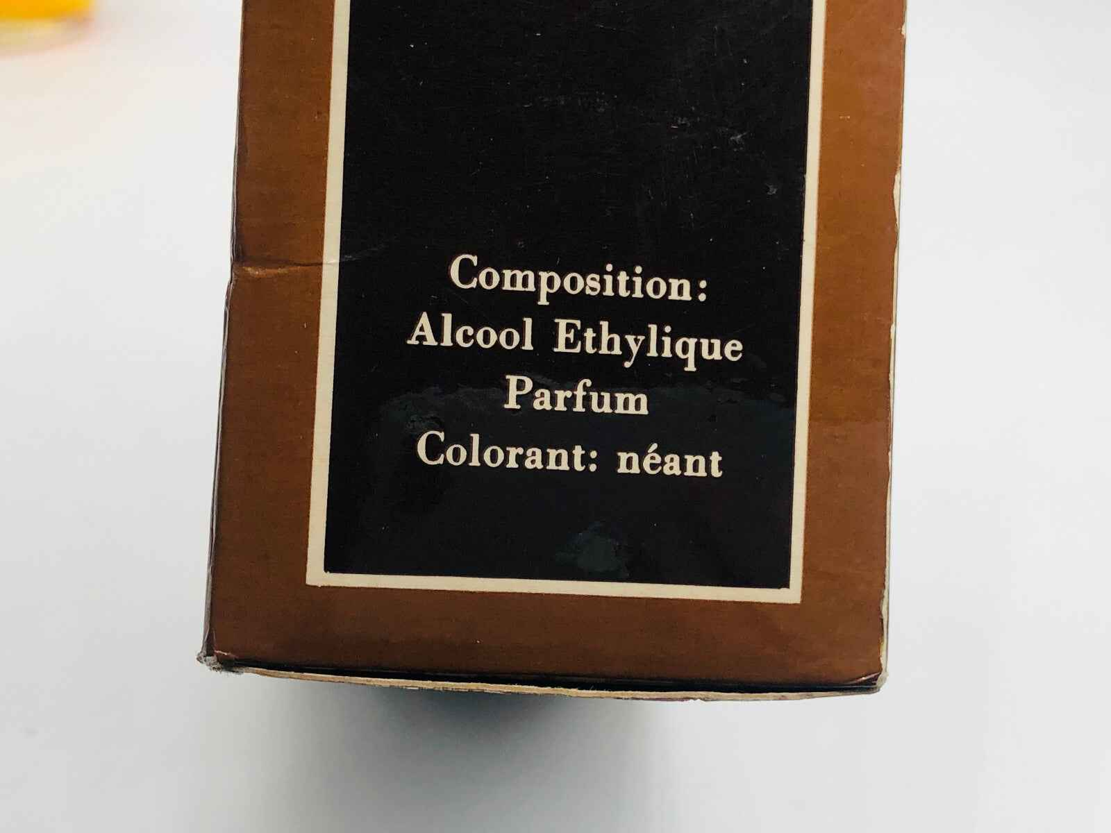 Scatola del Profumo Mila Schon Vintage con informazioni sulla composizione e ingredienti