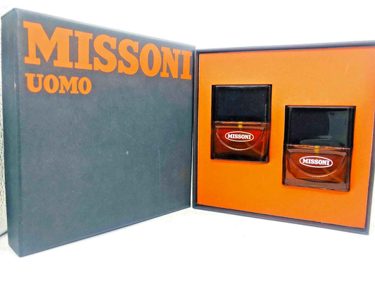 Set di due flaconi di Profumo Missoni Uomo Vintage in elegante confezione regalo