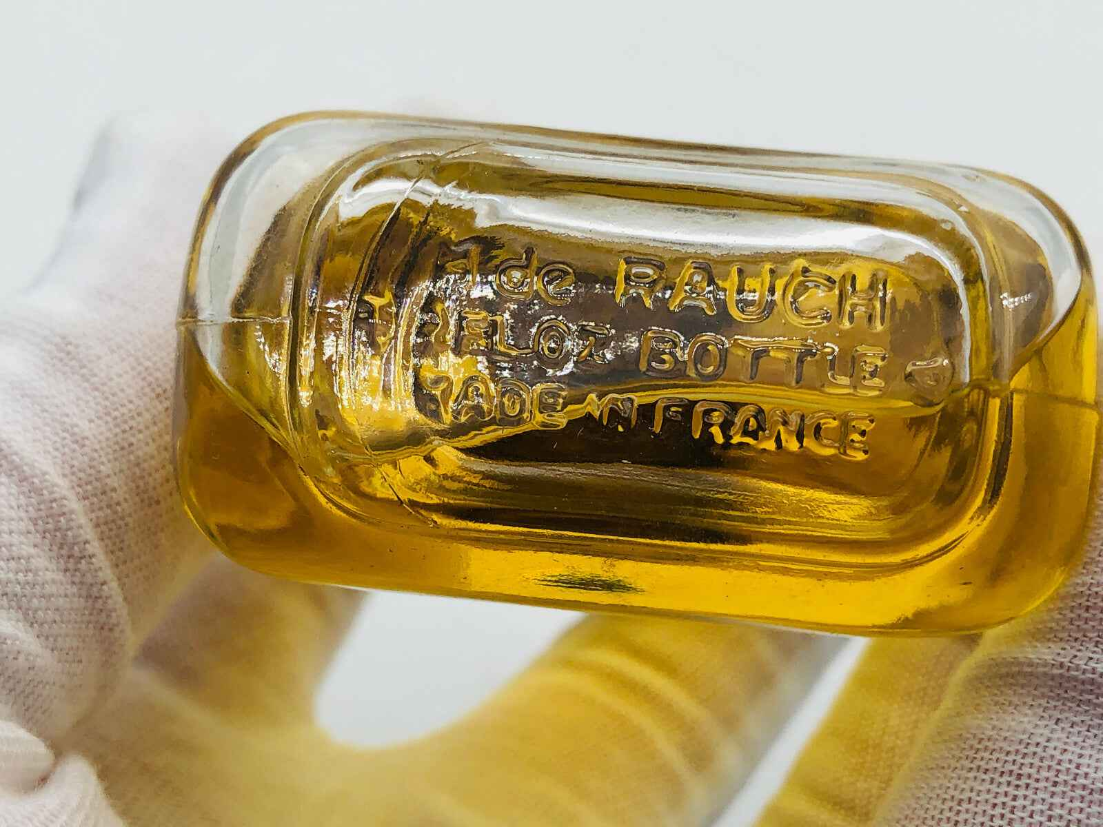 Bottiglia vintage de Rauch Monsieur De Rauch in vetro con incisione evidente, ideale per collezionisti