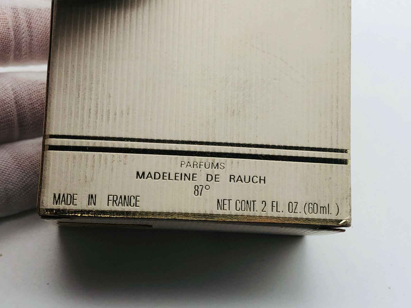 Scatola di profumo Monsieur De Rauch Vintage, elegante e raffinata, prodotta in Francia