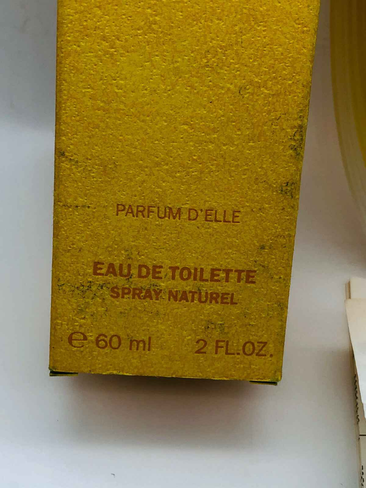 Scatola di Montana Parfum D'Elle Eau de Toilette da 60 ml in confezione gialla