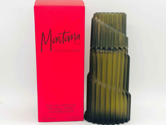 Montana Parfum D'Homme in un elegante flacone con spray naturale da 125ml, con confezione rossa