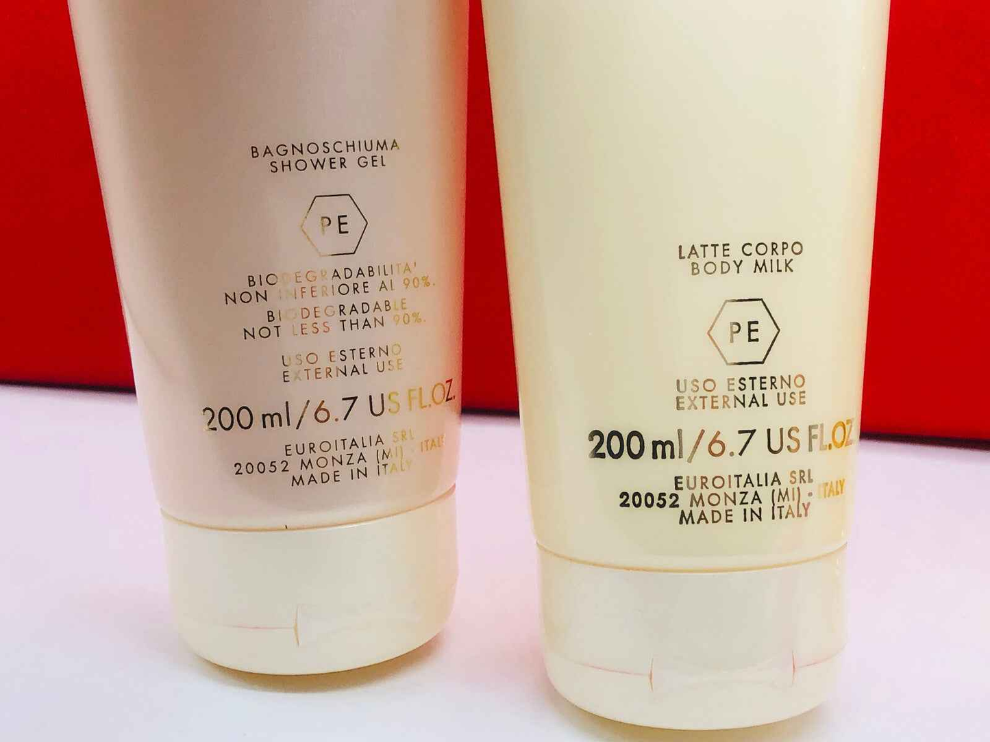 Set di prodotti Moschino con gel doccia e latte corpo, fragranza Profumo Moschino Couture Vintage