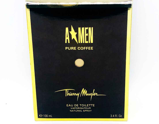 Scatola del Profumo Vintage Mugler A Men Pure Coffee da 100 ml in confezione elegante