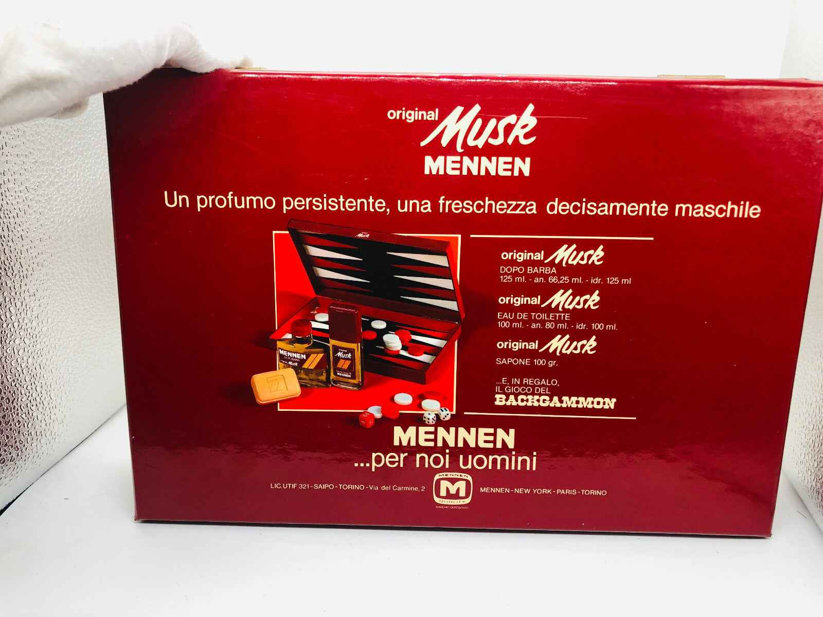 Scatola regalo Musk Mennen Profumo Vintage con sapone e dopobarba per un profumo maschile persistente