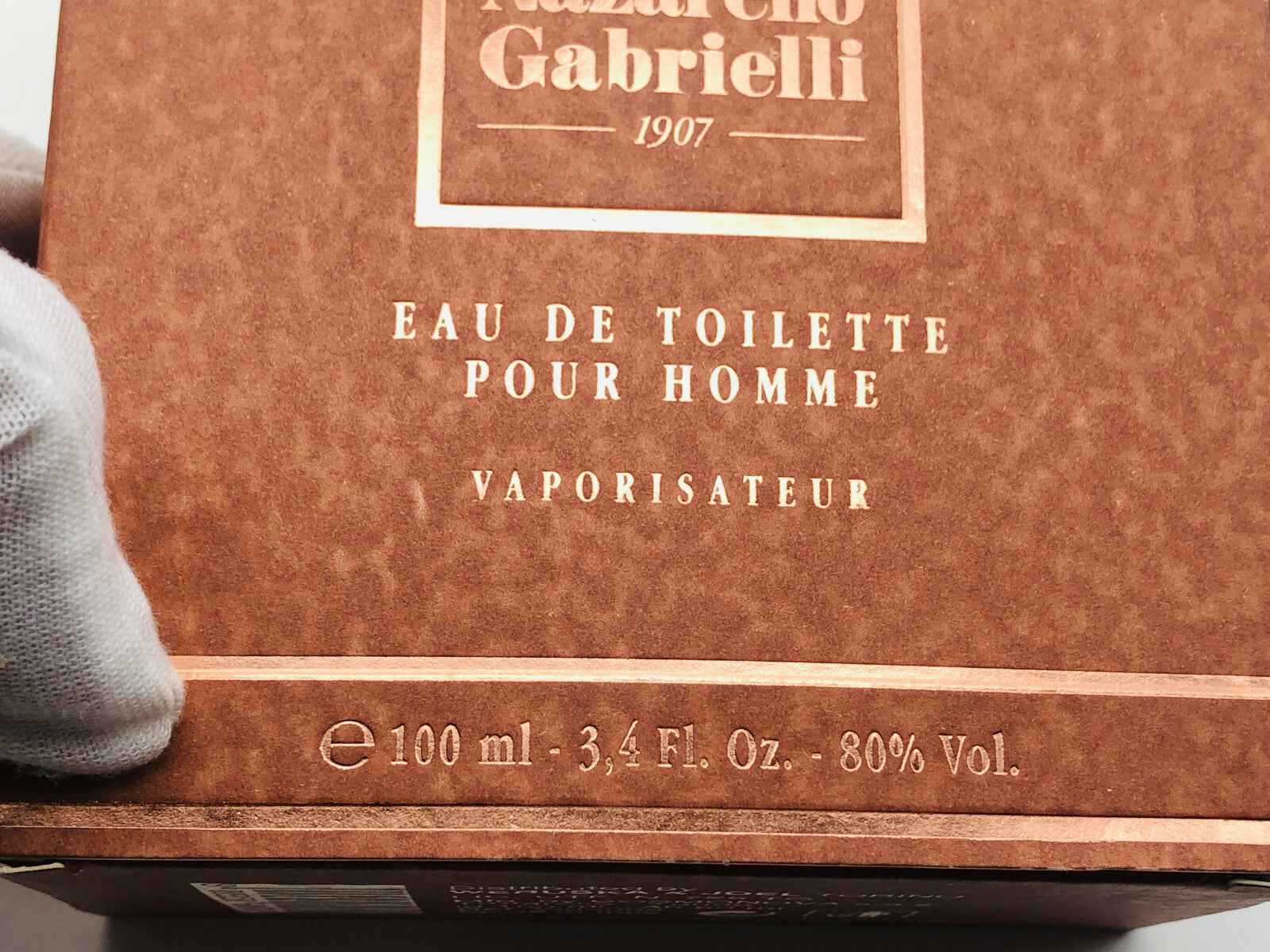 Scatola di profumo vintage Nazareno Gabrielli 100 ml Eau de Toilette pour homme con vaporisateur