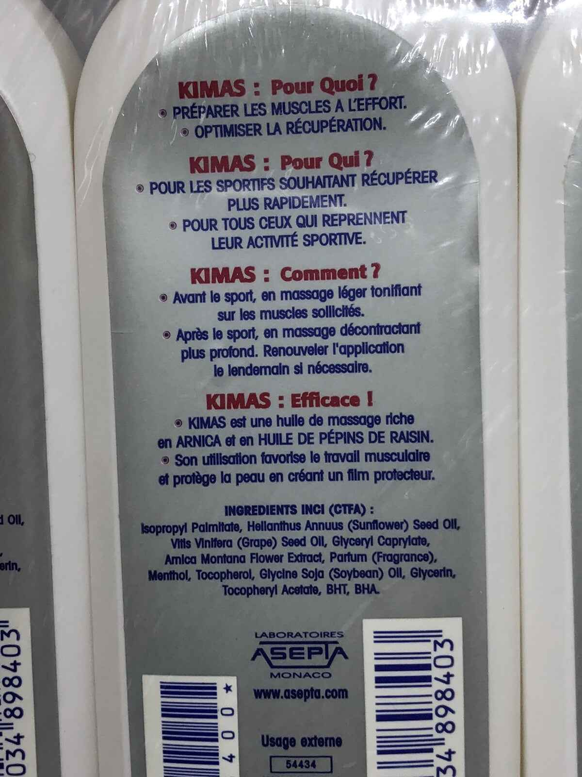 Olio Arnica Akileine Kimas per il recupero muscolare dopo l'attività sportiva