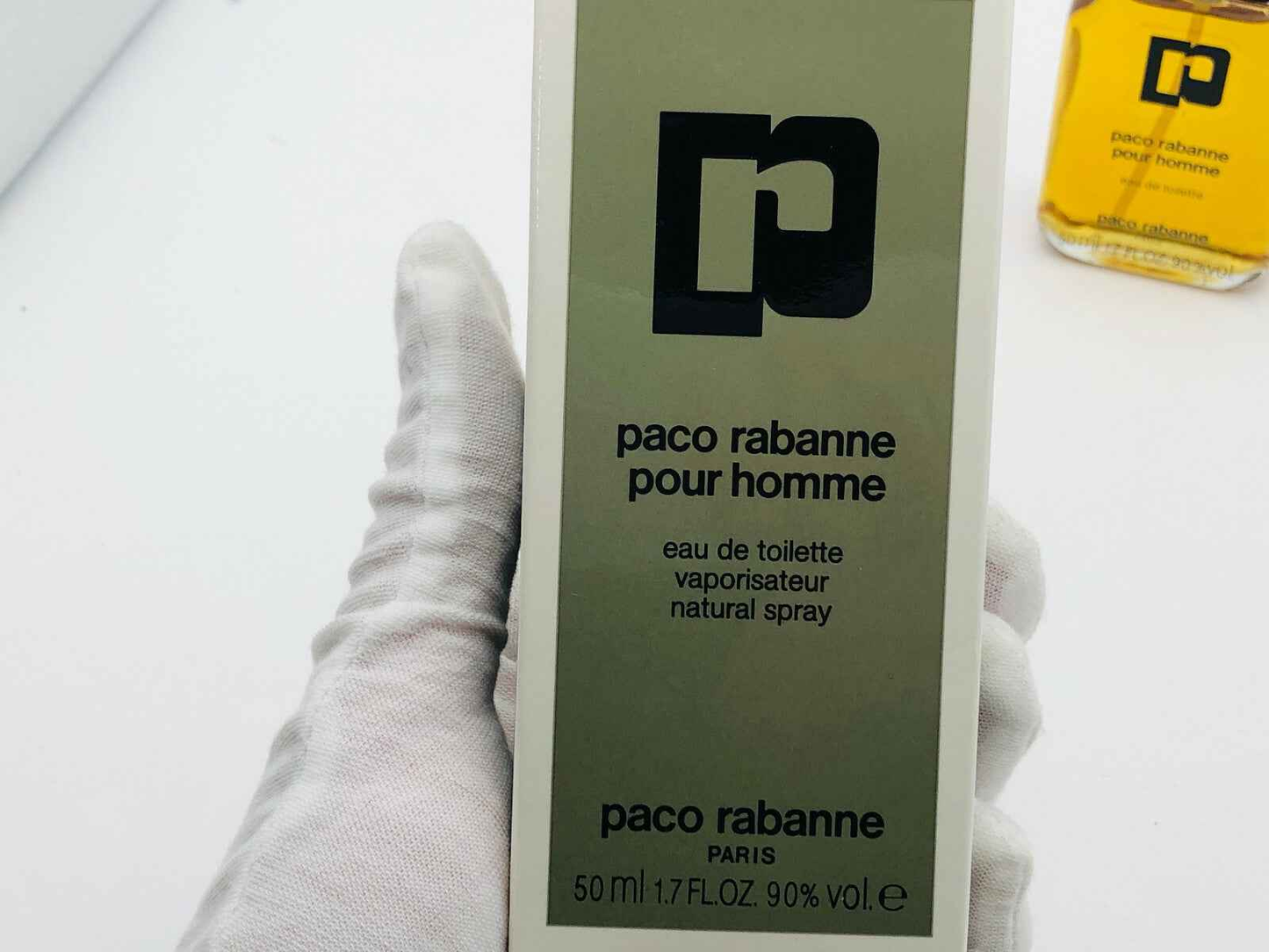Confezione di profumo Paco Rabanne Pour Homme Vintage in flacone da 50 ml con spray naturale