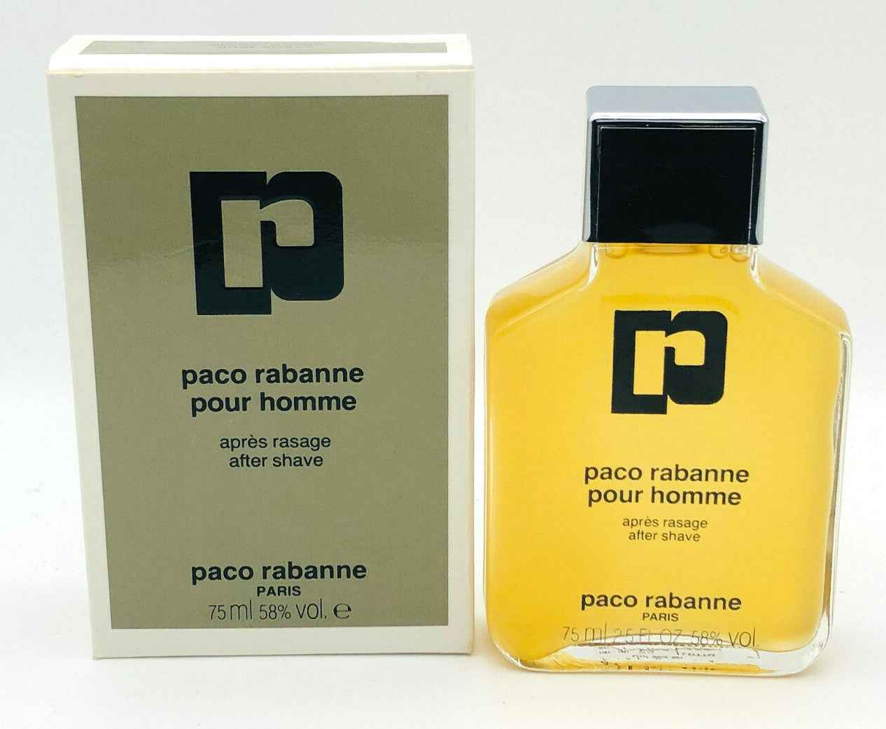 Paco Rabanne Pour Homme Vintage profumo dopo barba in bottiglia da 75ml con confezione elegante