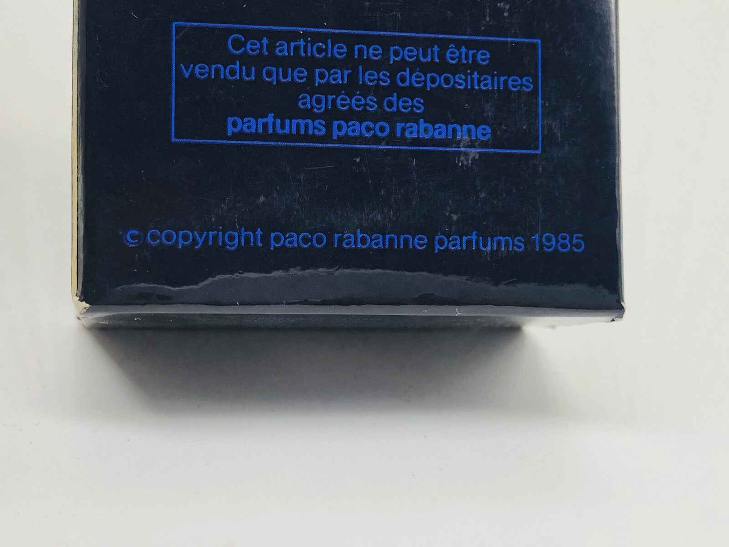 Scatola di Profumo Paco Rabanne La Nuit con dettagli e istruzioni per la vendita