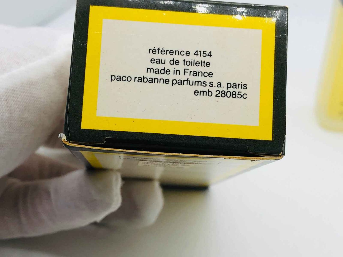 Confezione del Profumo Sport De Paco Rabanne in scatola nera con etichetta informativa.