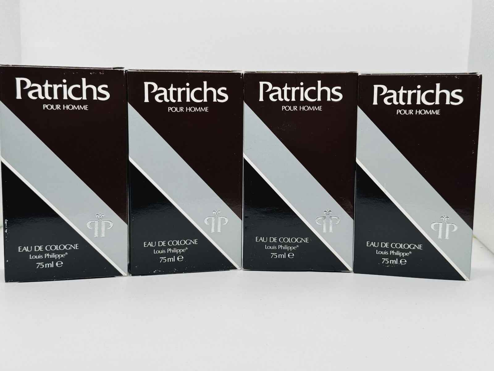 Quattro pacchi di Patrichs Pour Homme Vintage Eau de Cologne Louis Philippe da 75ml ciascuno