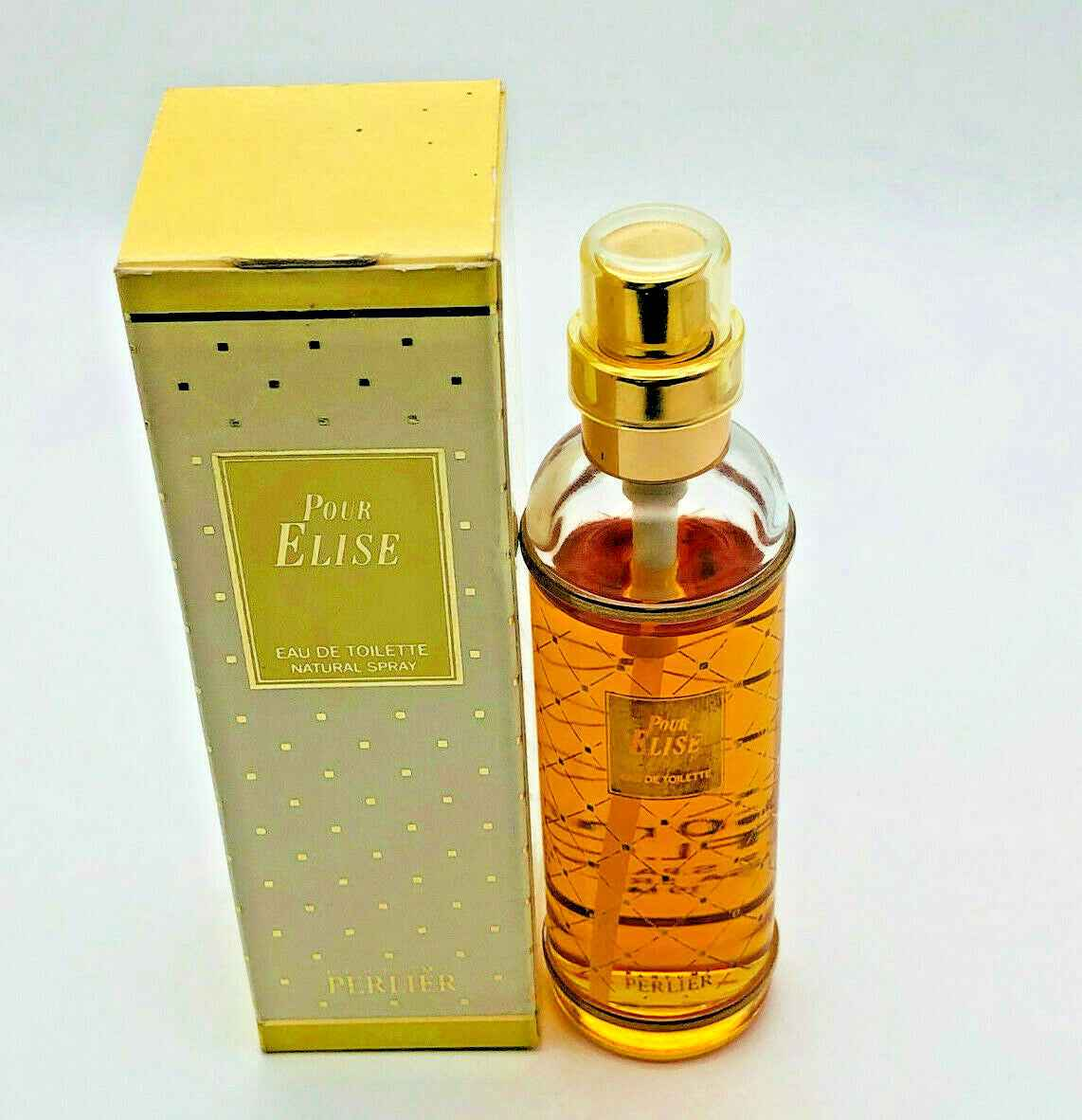 Profumo Perlier Pour Elise in flacone elegante con scatola, ideale per un uso quotidiano