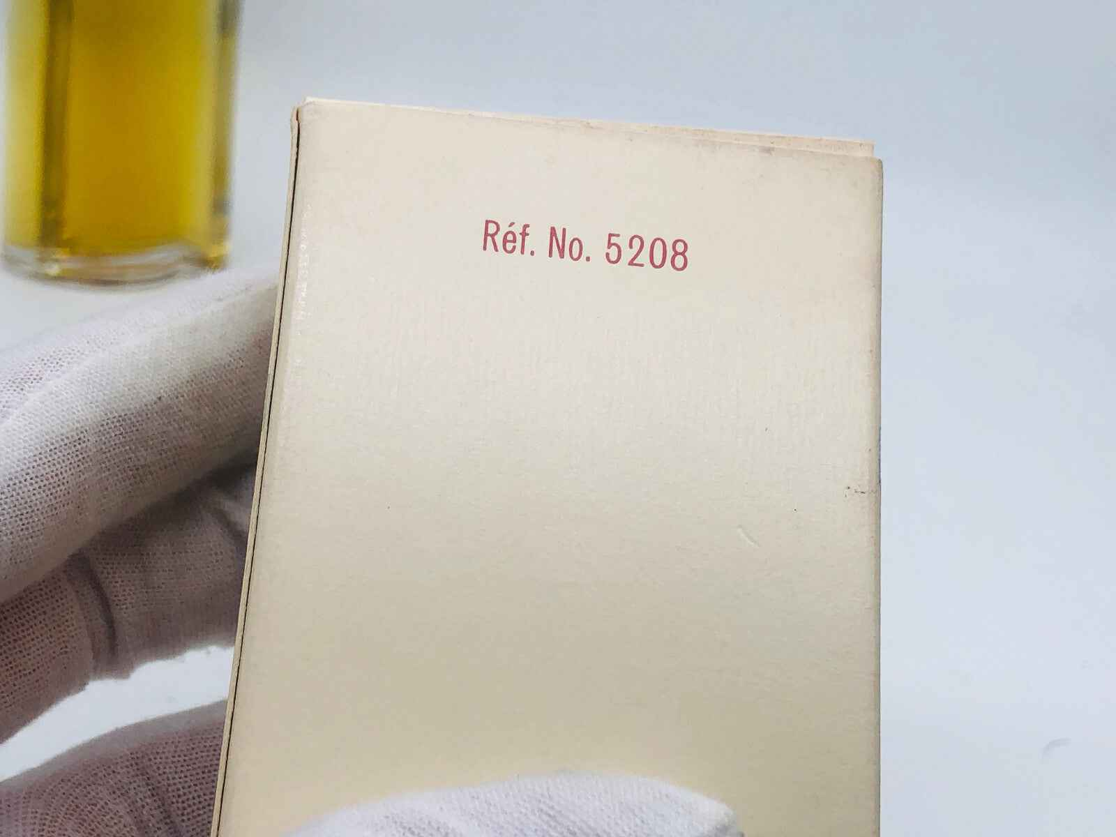 Retro della confezione di Prince Matchabelli Aviance Vintage con numero di riferimento 5208