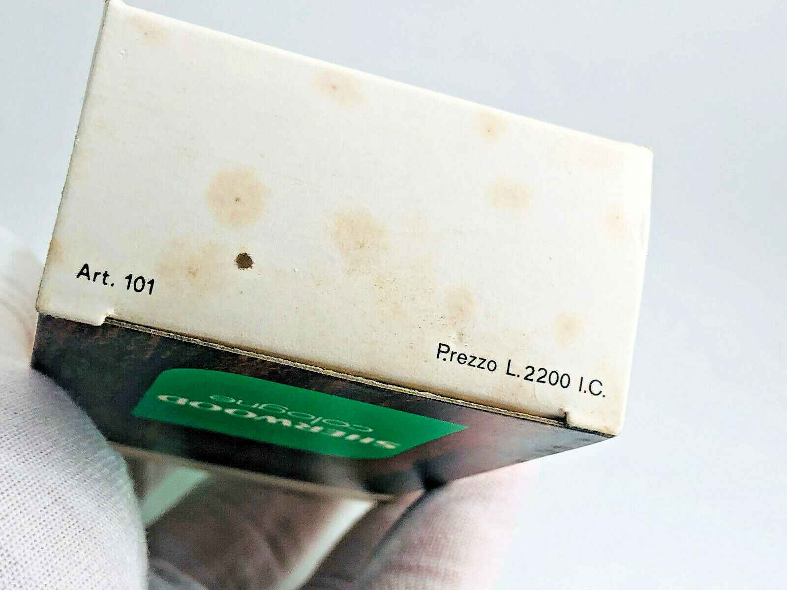 Scatola del Profumo Procarg Sherwood Vintage con dettagli del prodotto e codice articolo