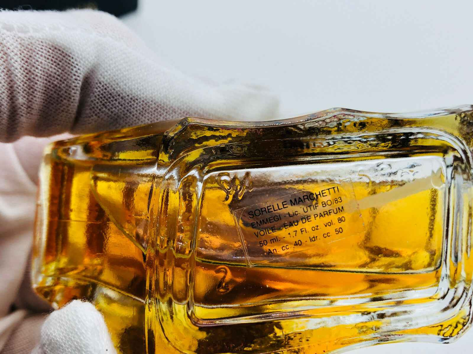 Flacone di profumo Anna Marchetti Voile di SORELLE MARCHETTI con etichetta dettagliata