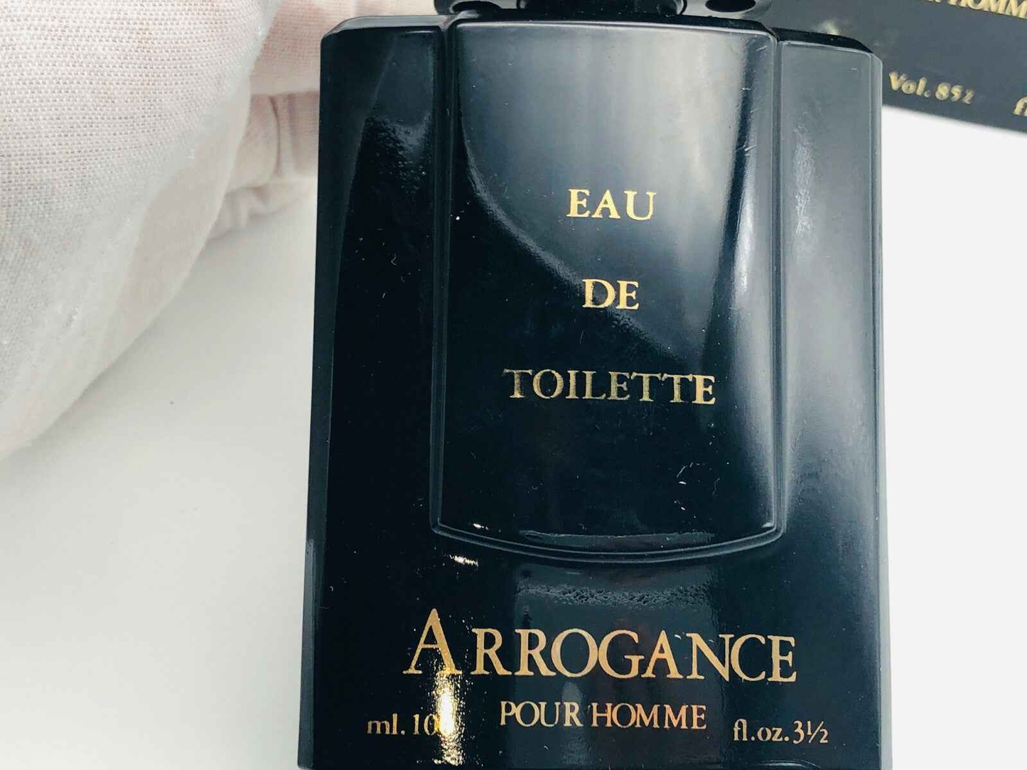 Flacone di profumo Arrogance Pour Homme, Eau de Toilette da 100 ml, elegante design nero