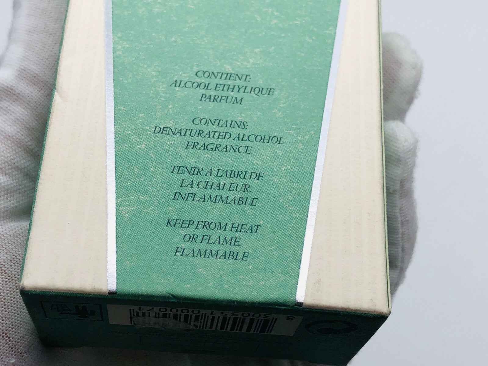 Scatola di profumo Best Company Vintage con ingredienti e avvertenze in descrizione