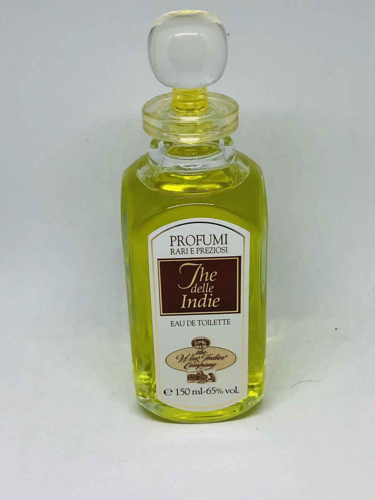 Flacone di profumo Compagnia Delle Indie in vetro trasparente con tappo decorativo, 150 ml di Eau de Toilette
