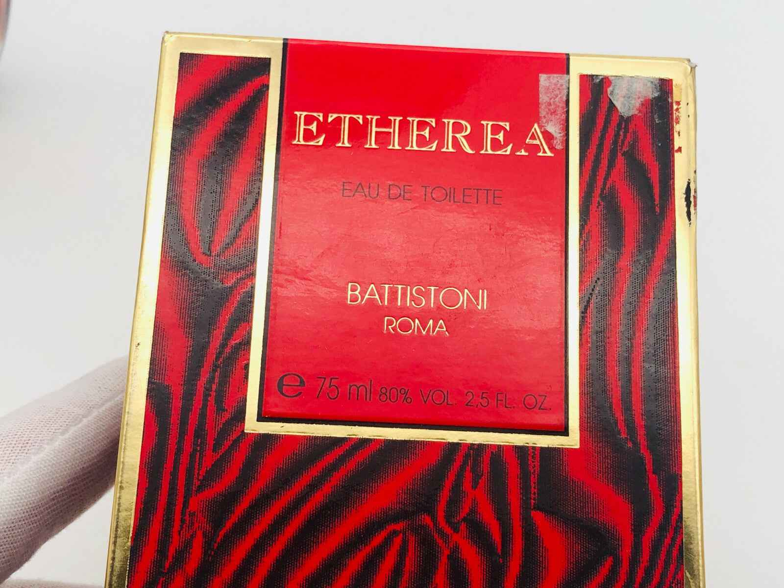 Scatola di Profumo Etherea Battistoni Vintage da 75 ml con design elegante e raffinato