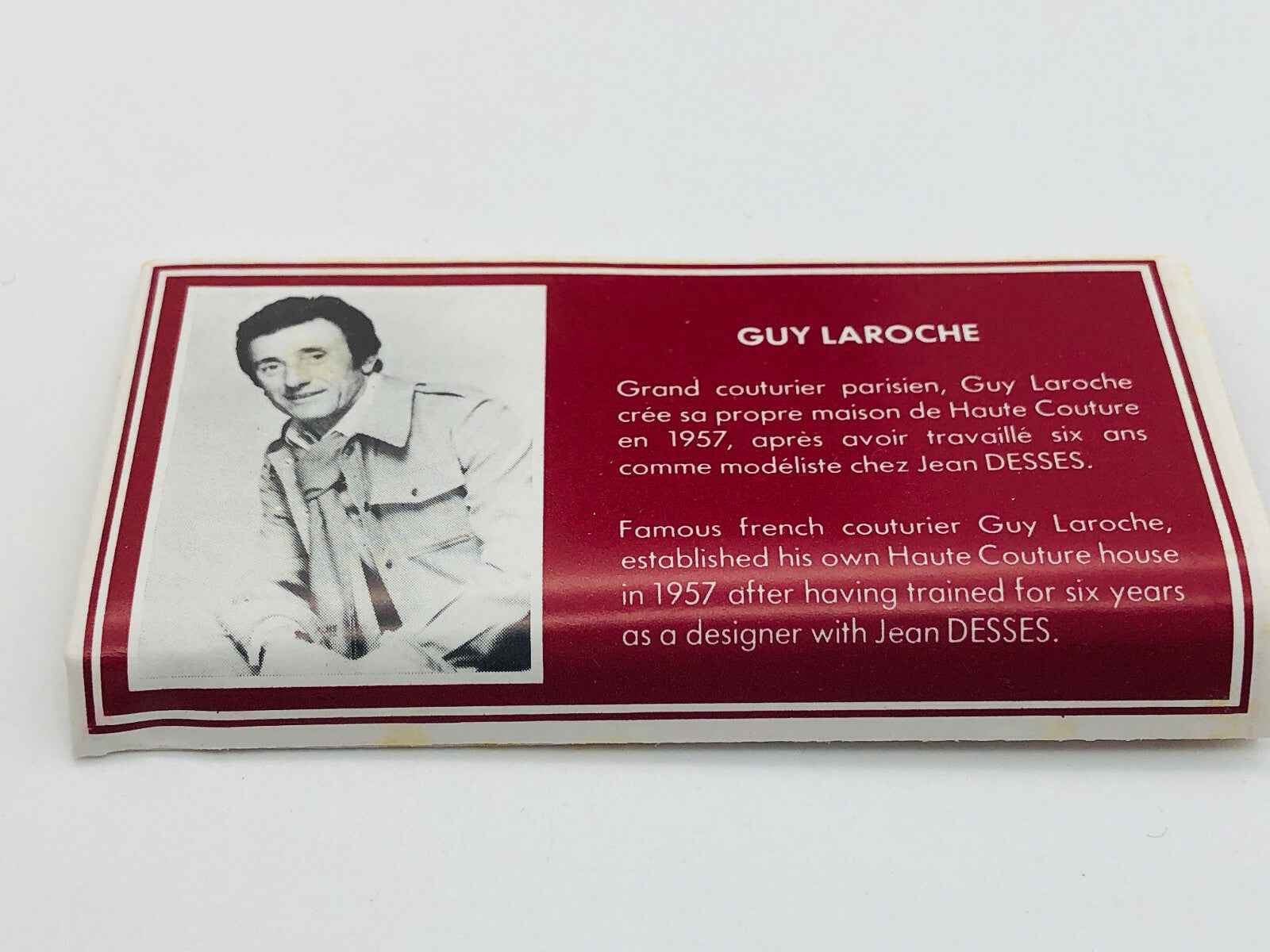 Descrizione del profumo Guy Laroche Vintage con informazioni sul fondatore Guy Laroche e la sua carriera