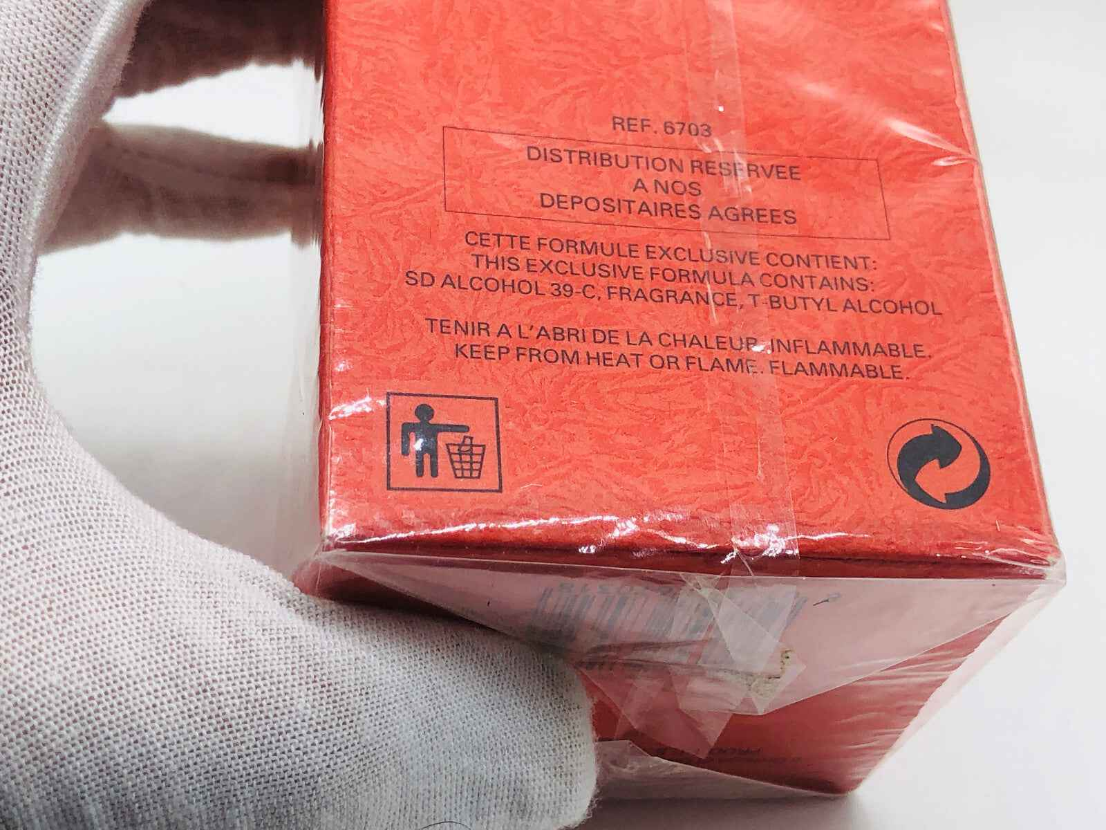 Scatola di profumo Mariella Burani Vintage con etichetta e avvertenze di sicurezza