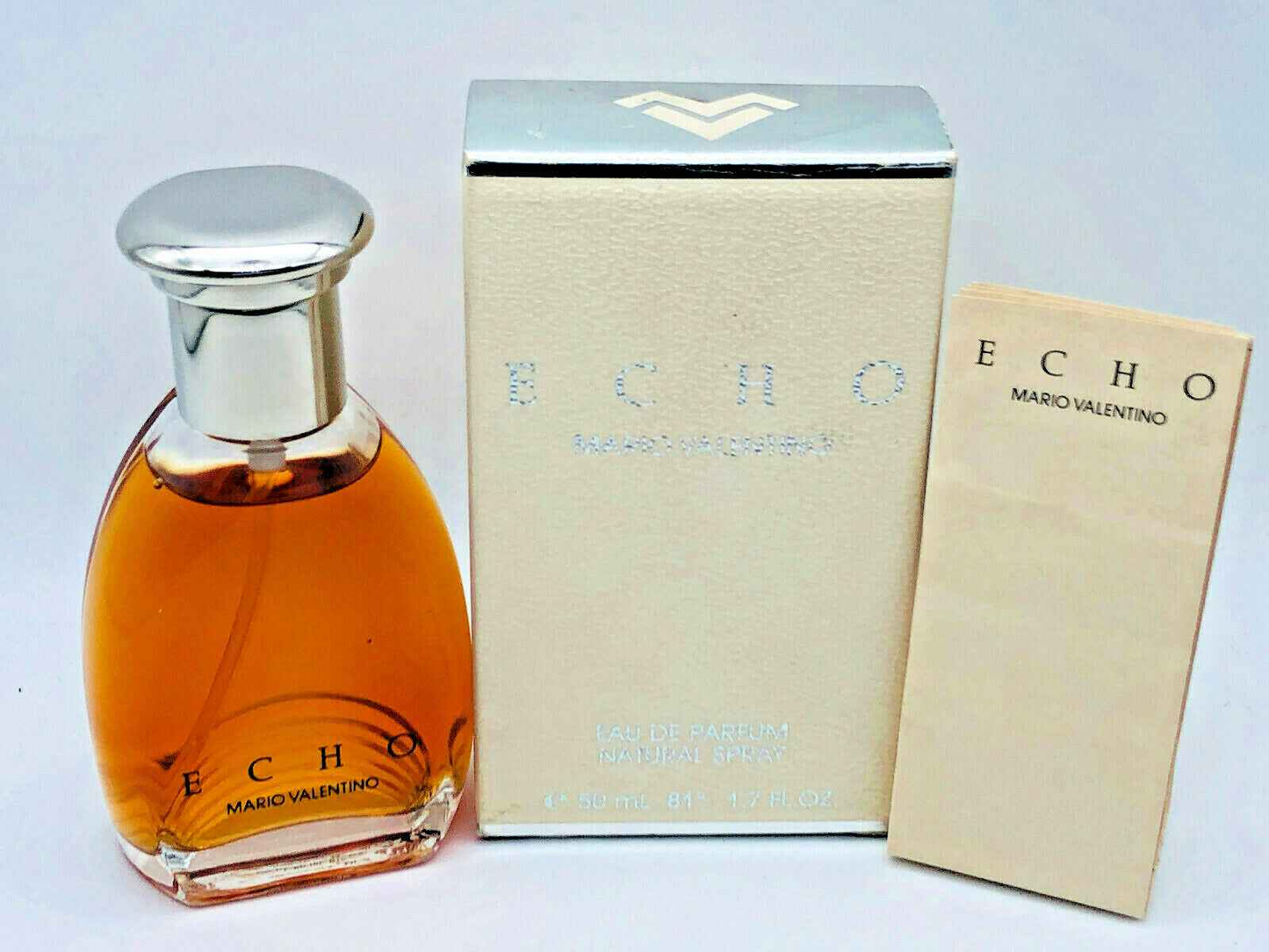 Profumo Mario Valentino Echo in flacone elegante con scatola originale e campione incluso