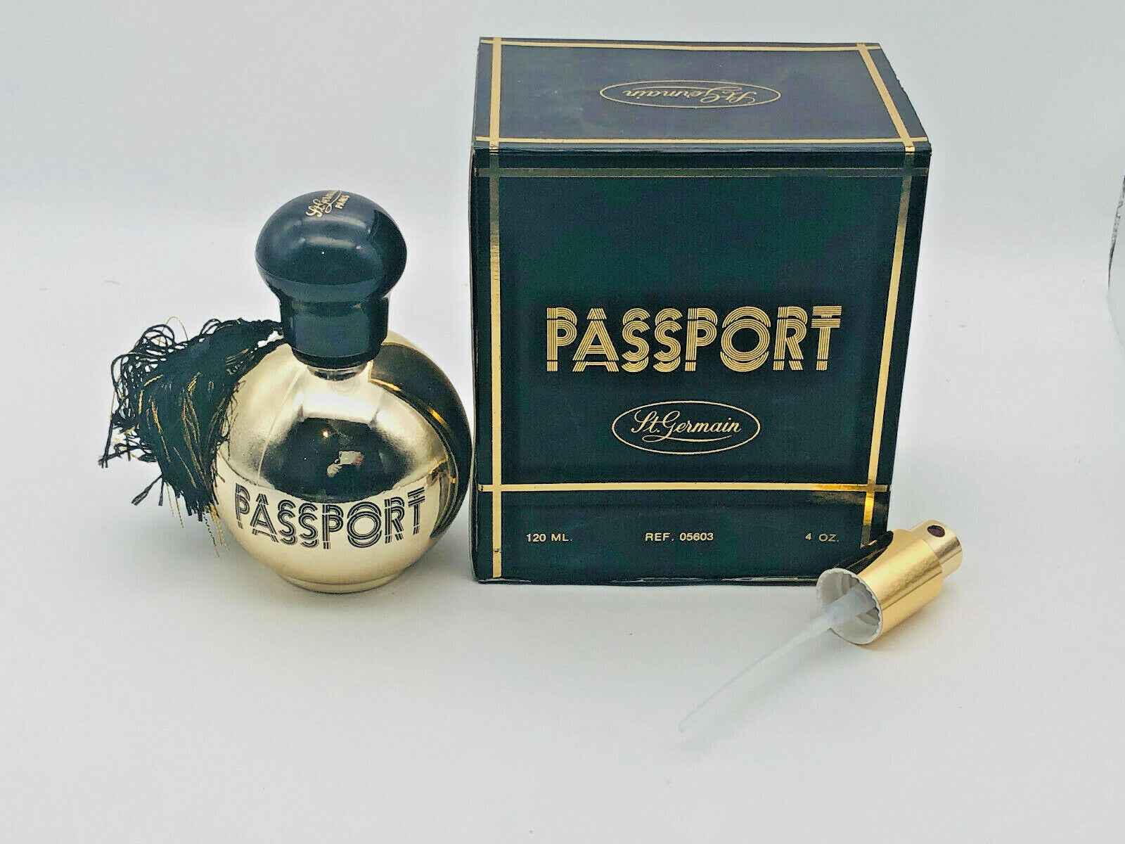 Profumo Passport St Germain in flacone oro con confezione elegante da 120 ml