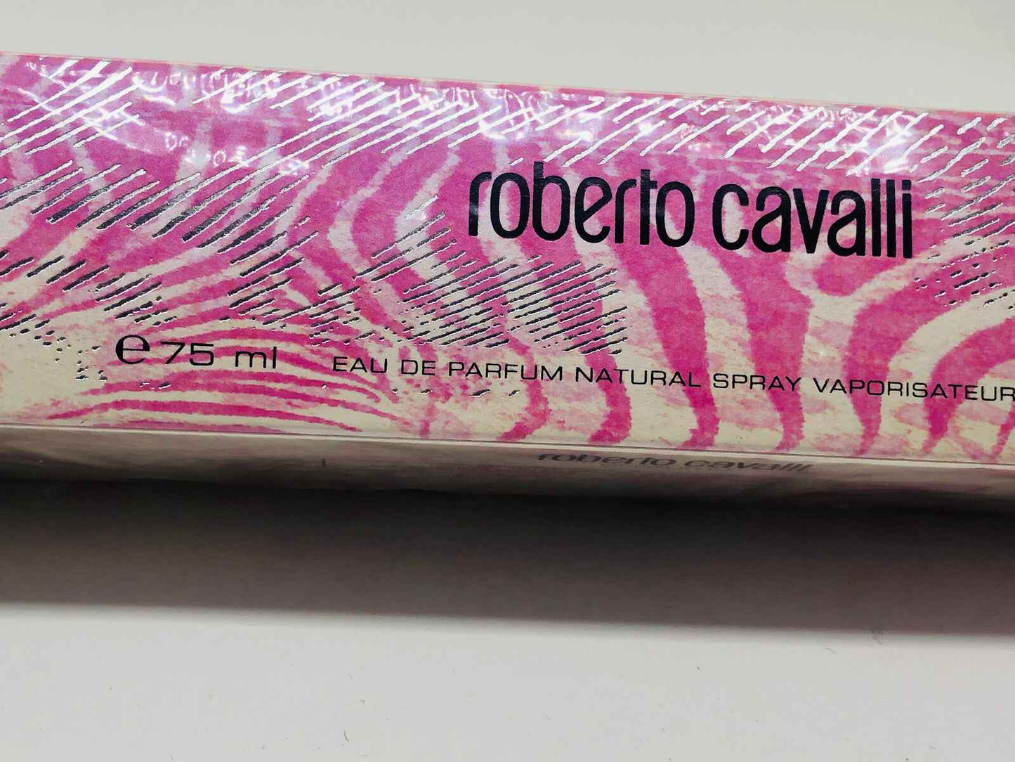 Flacone di profumo Roberto Cavalli Donna in spray da 75 ml con confezione elegante e design distintivo