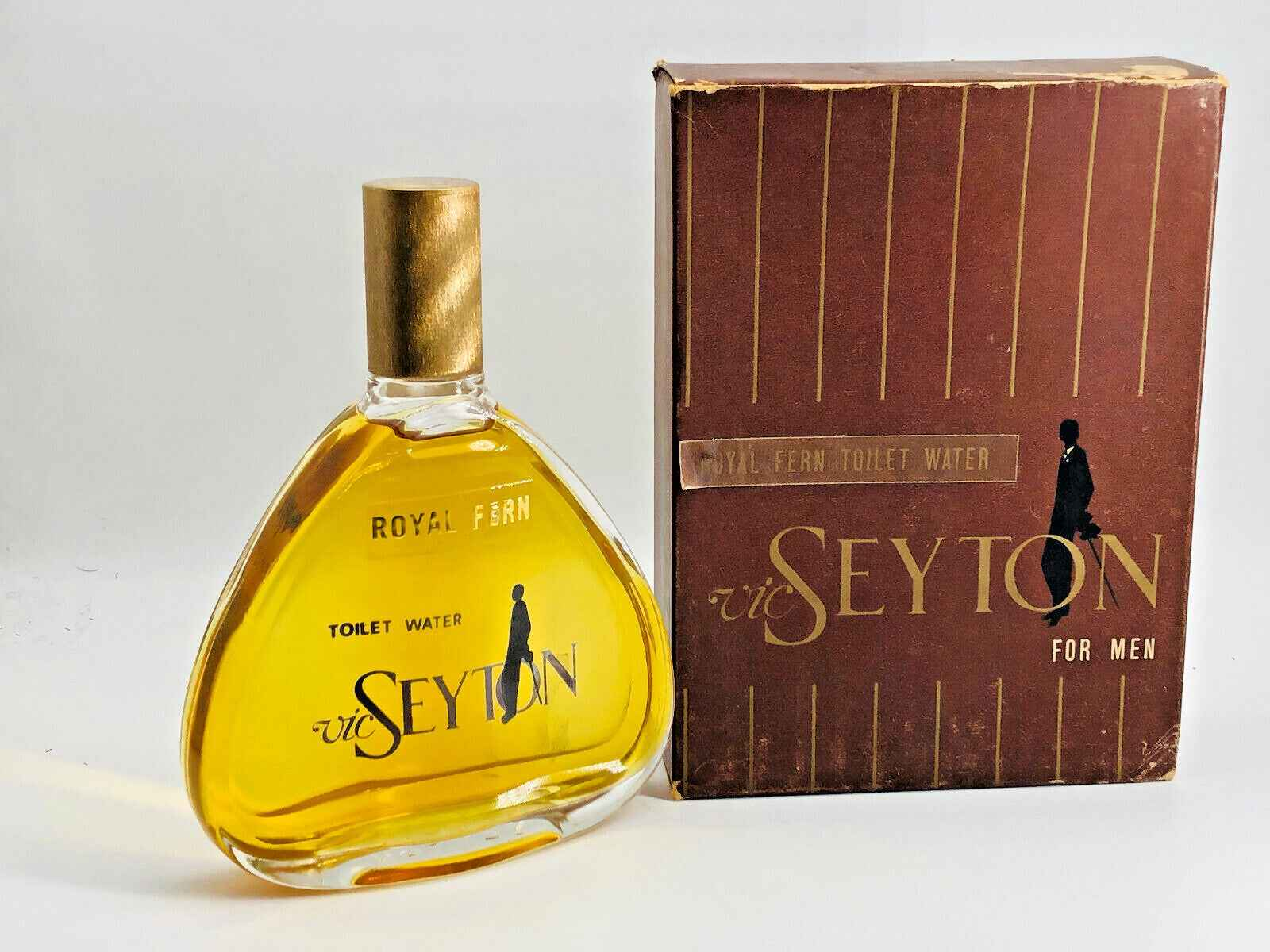 Profumo Royal Fern di Vic Seyton in flacone giallo con confezione elegante per uomo
