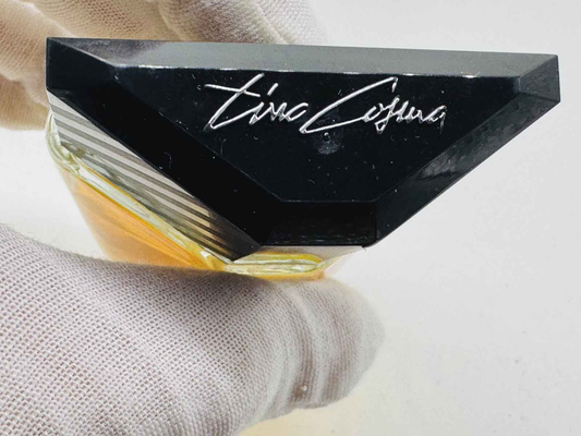 Flacone di profumo Tino Cosma Vintage con tappo nero elegante e design distintivo