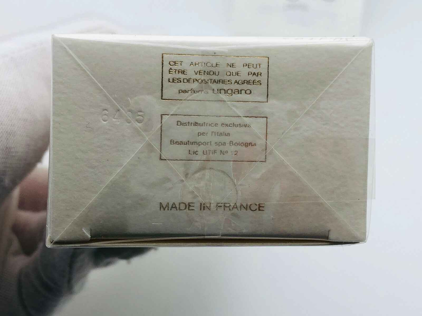 Scatola di profumo Ungaro Diva Vintage con etichetta esclusiva e made in France