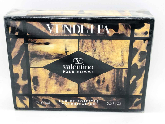 Scatola di Profumo Valentino Vendetta Vintage 100 ml con design leopardato per uomo