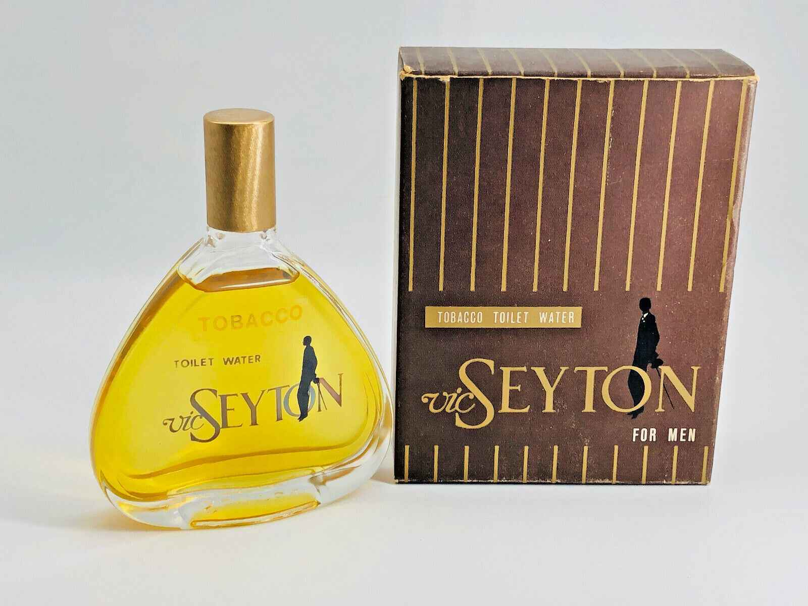 Flacone di profumo Vic Seyton Tobacco con scatola, design elegante per uomini moderni