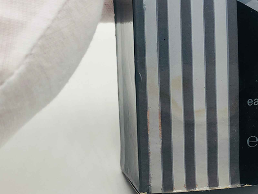 Scatola del Profumo Vintage Angelo Litrico con design a righe e chiusura elegante