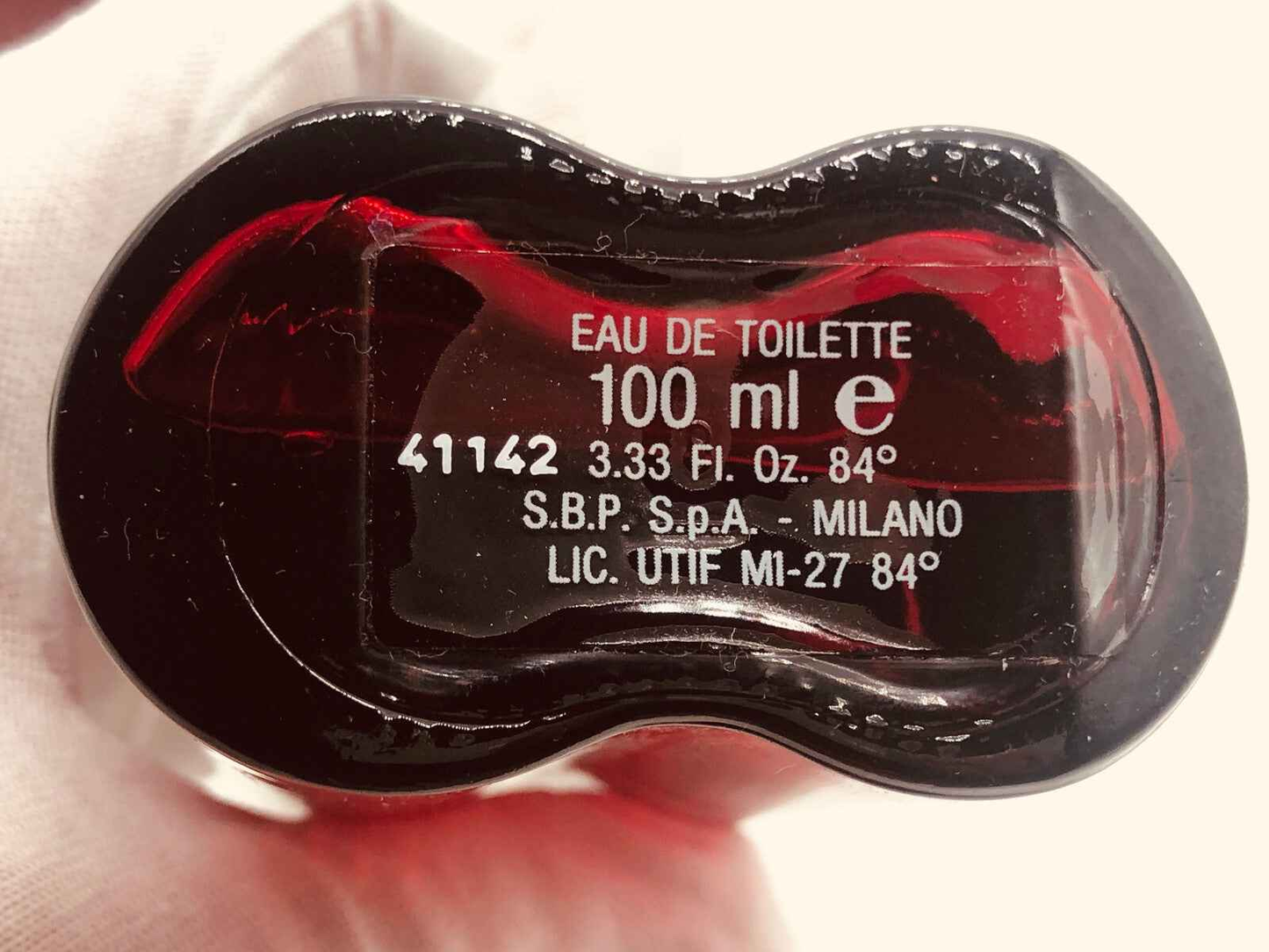 Flacone di Eau de Toilette da 100 ml Profumo Vintage Il Lancetti con etichetta dettagliata