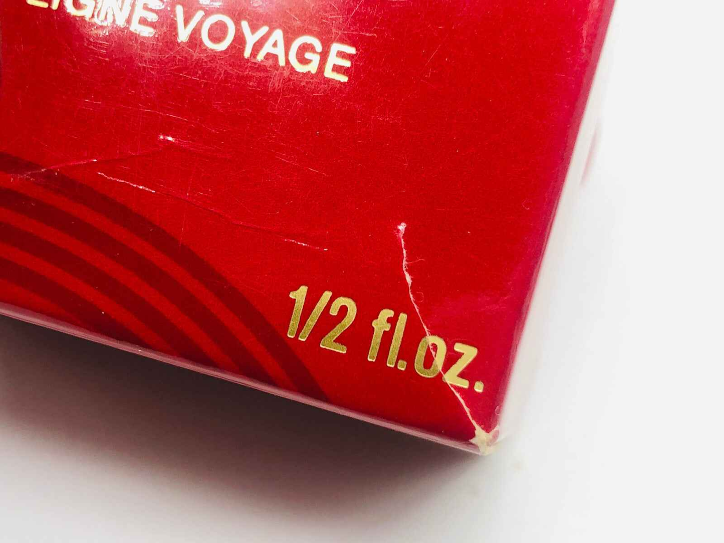 Scatola di Profumo Vintage Panthere Cartier da 1/2 oz con grafica rossa distintiva