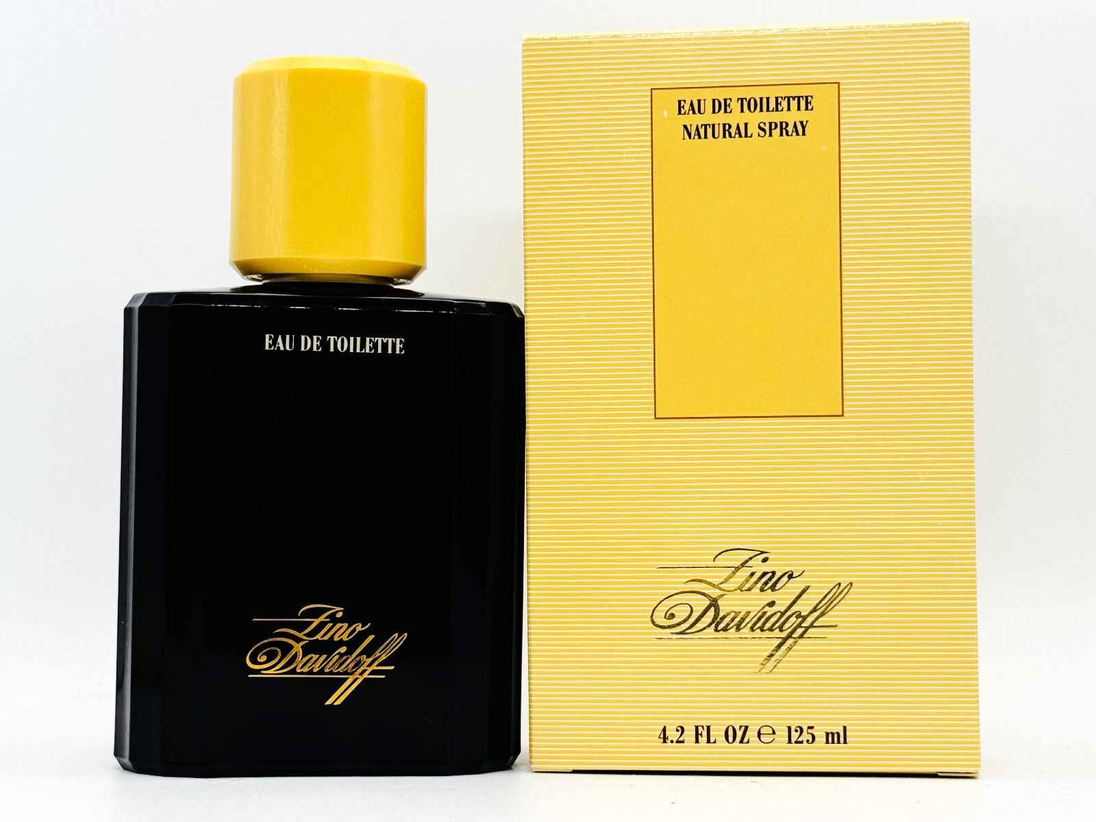 Profumo Zino Davidoff Vintage in flacone elegante con spray naturale da 125 ml e confezione gialla