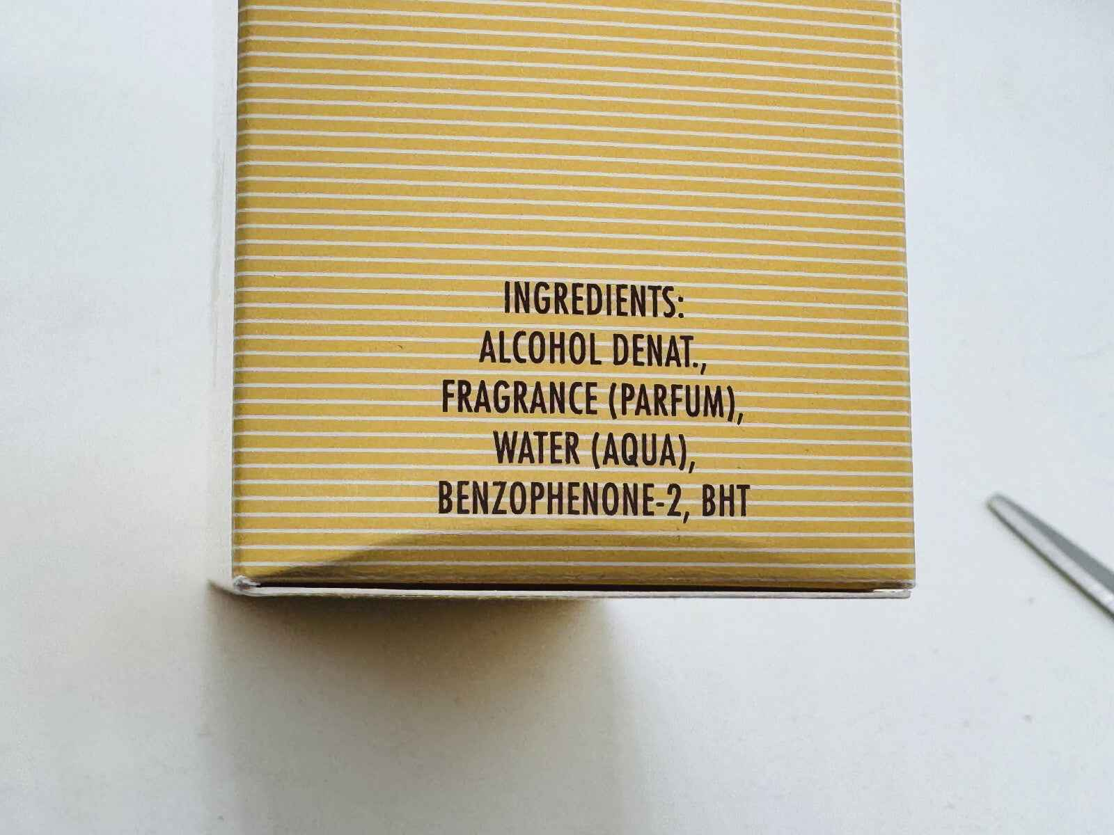 Ingredienti del profumo Zino Davidoff Vintage in una confezione elegante e dettagliata