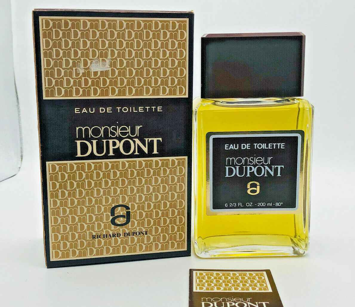 Profumo Richard Dupont Monsieur Dupont Eau de Toilette da 200 ml con bottiglia elegante e confezione raffinata