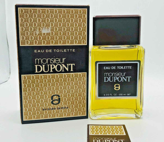 Profumo Richard Dupont Monsieur Dupont Eau de Toilette da 200 ml con bottiglia elegante e confezione raffinata