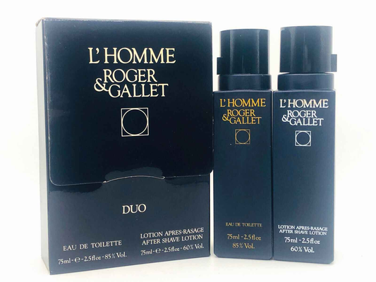Set di profumo Homme Roger Gallet Vintage con eau de toilette e lozione dopobarba 75ml ciascuno