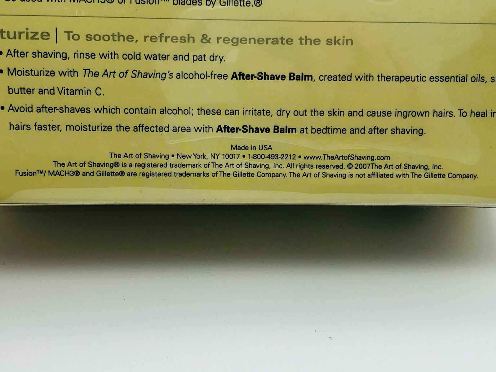 The 4 Elements Art Of Shaving After-Shave Balm for comfort and skin regeneration after shaving
