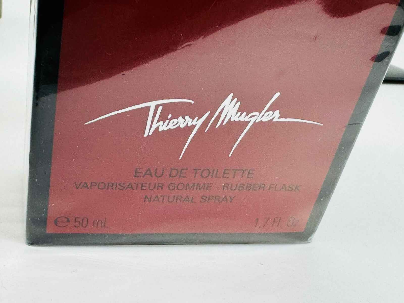 Thierry Mugler Mugler B Men Vintage Eau de Toilette in a 50 ml rubber flask packaging